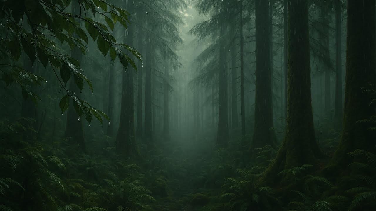 🌧️ Forks Rainy Forest Ambience | Twilight Inspired | Relax, Study & Read