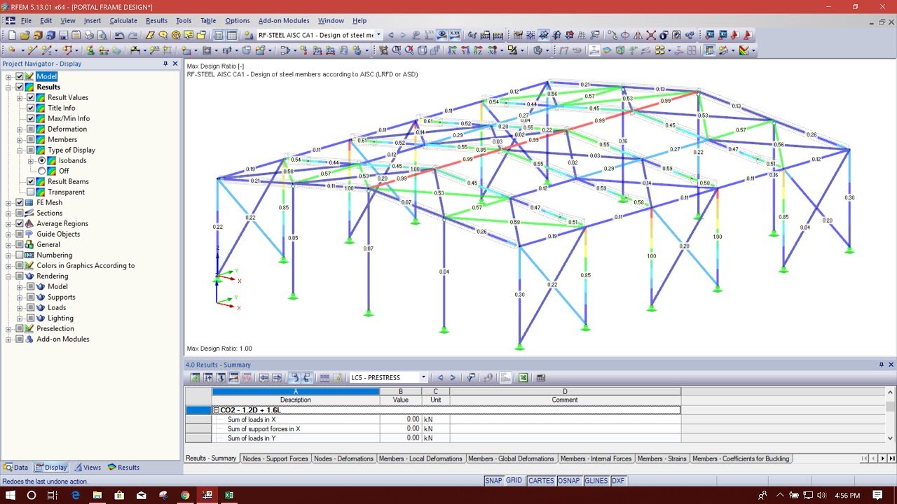 АНАЛИЗ И ПРОЕКТИРОВАНИЕ 3D ПОРТАЛЬНОЙ КАРКАСНОЙ КОНСТРУКЦИИ В DLUBAL RFEM