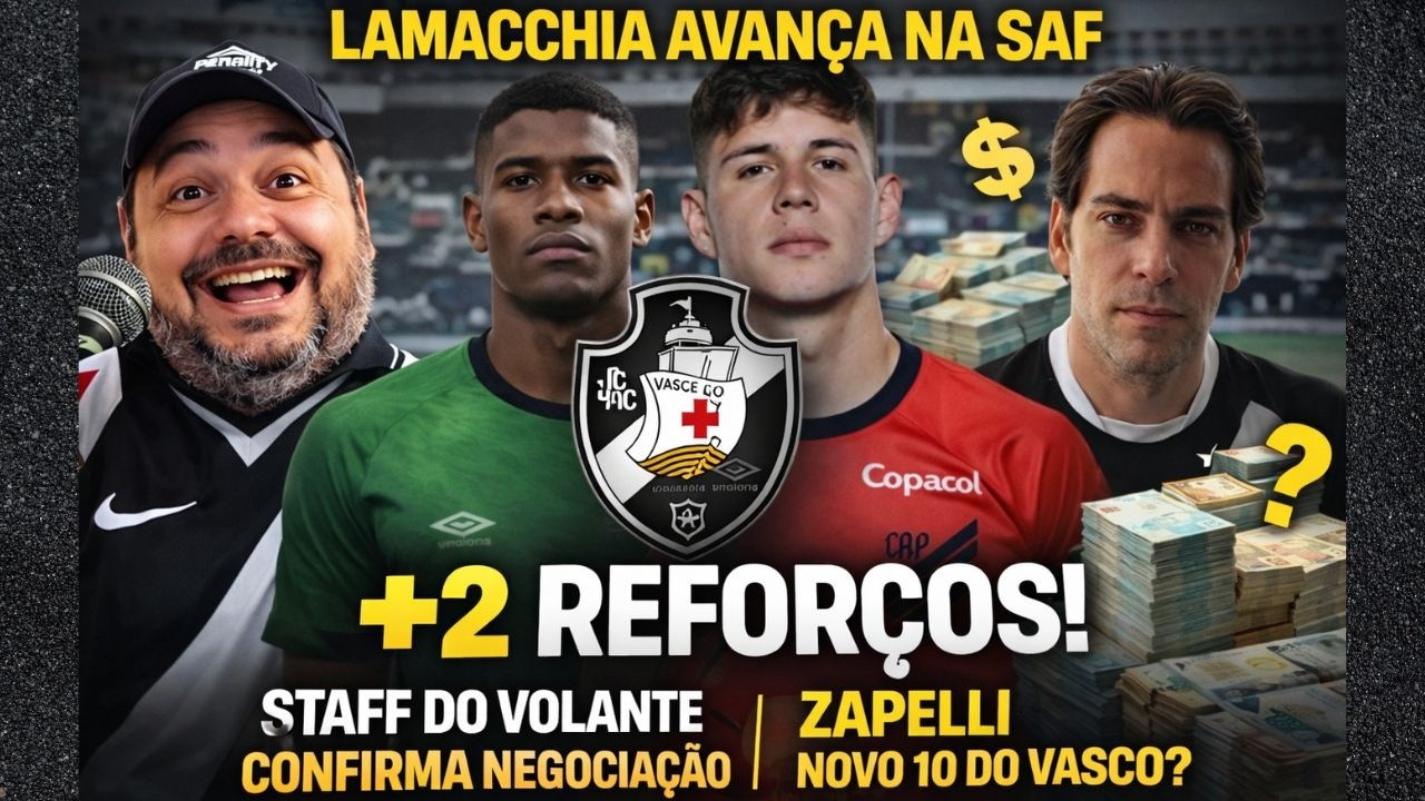 ELE ACERTOU! NOVO VOLANTE A CAMINHO! ZAPELLI NOVO 10 DO VASCO? NEGOCIAÇÕES COM LAMACCHIA AVANÇAM!