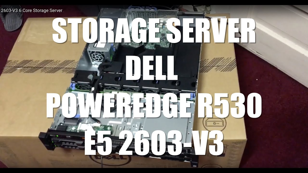 Dell PowerEdge R530 E5 2603-V3 6 Core  Storage Server