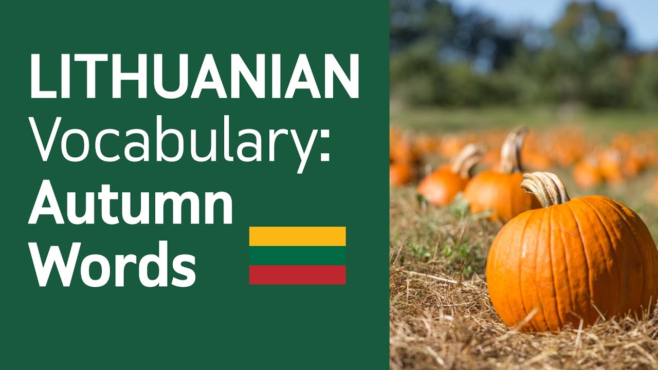 Learn Lithuanian Autumn Words & Phrases 🇱🇹 | EASY A1 Vocabulary for Beginners