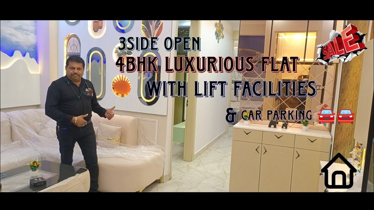 OMG! 3- side OPEN Luxurious 4BHK ✨ 100GAJ | Lift + Parking | 500m Metro 🚇
