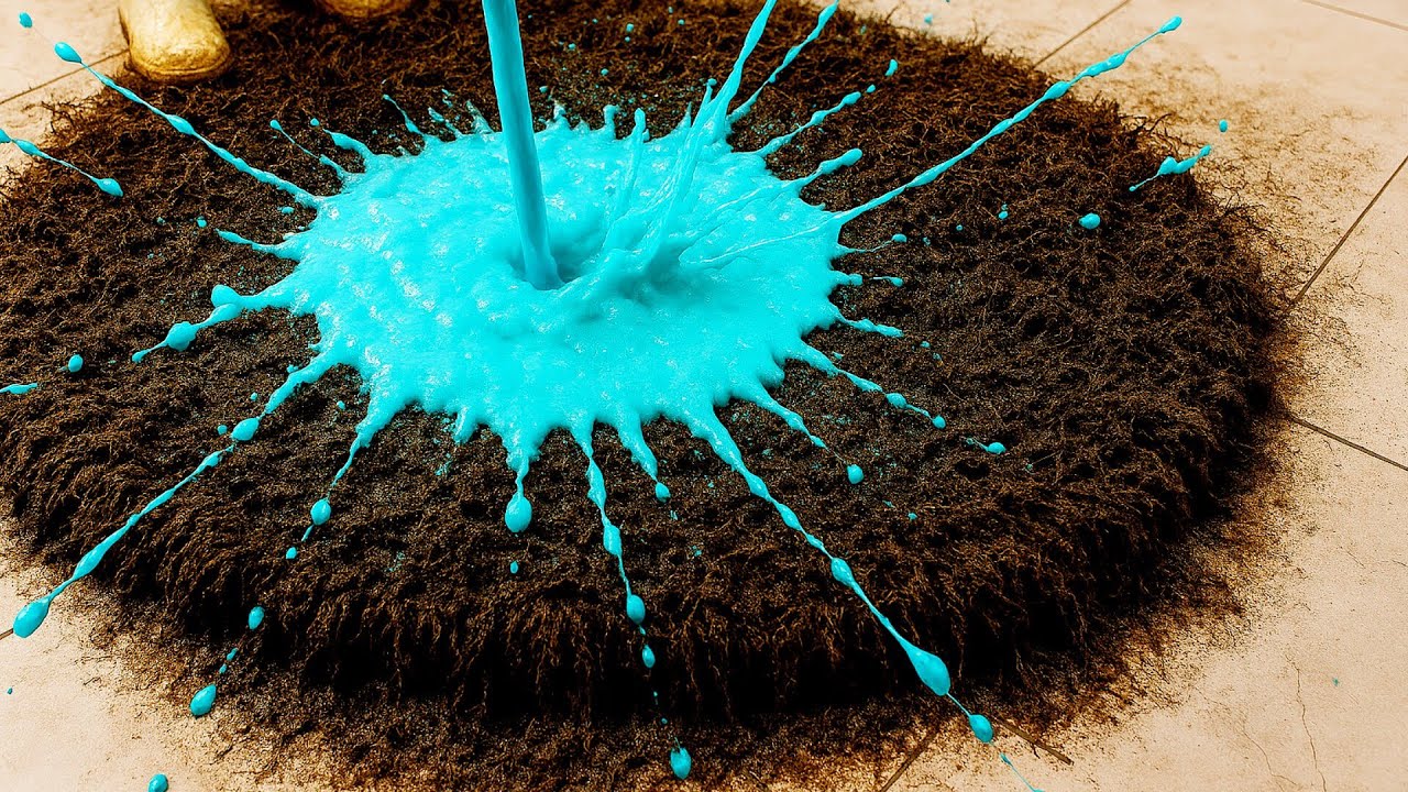 Black Sludge Nightmare: Satisfying Deep Cleaning a Destroyed Shaggy Carpet!