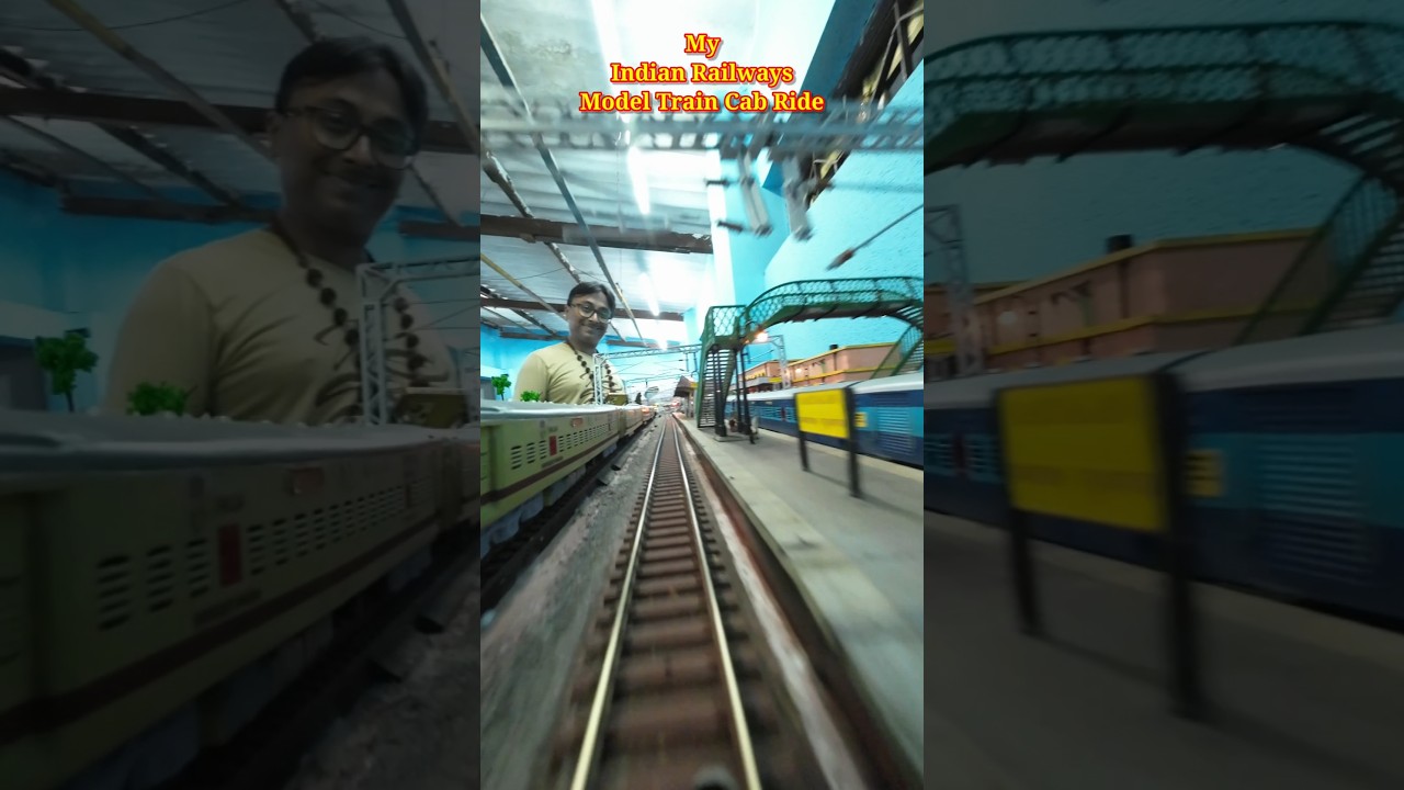 Indian Railways Model Train Cab Ride | WAP-7 Model | train videos #shorts #indianrailways #train