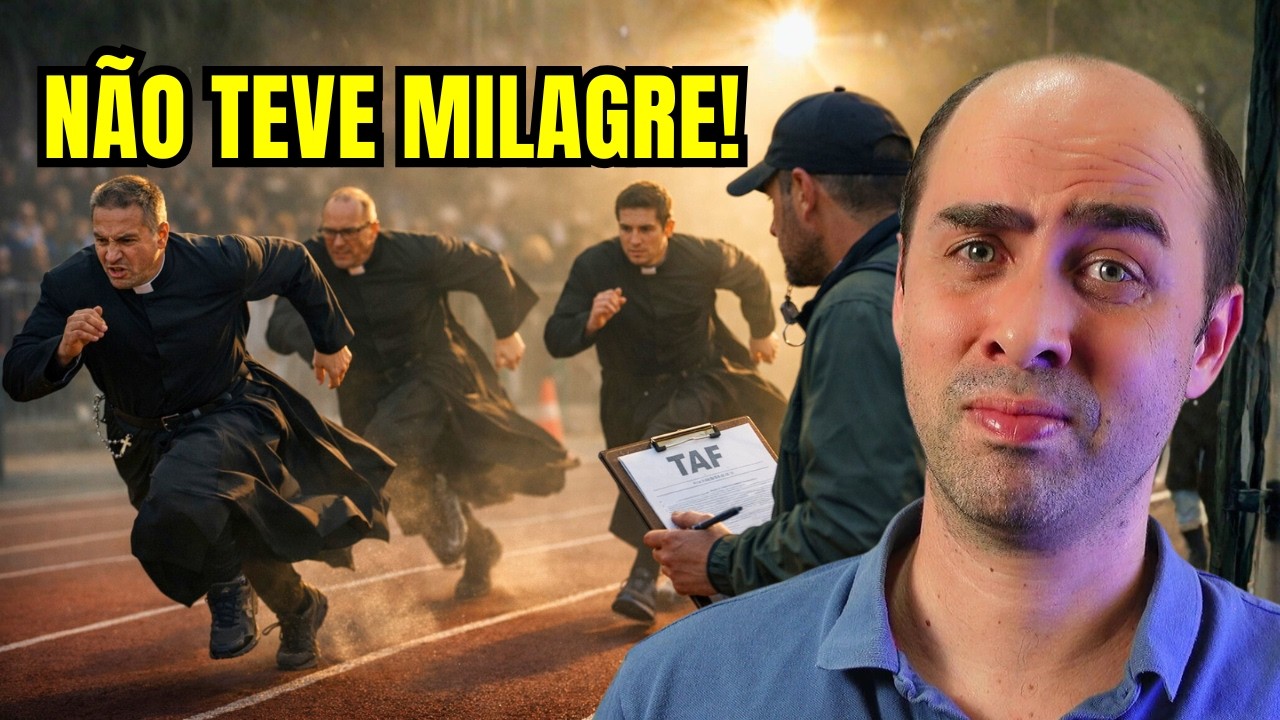 De 18 padres, só 4 passaram no TAF do concurso para capelão da PMDF!