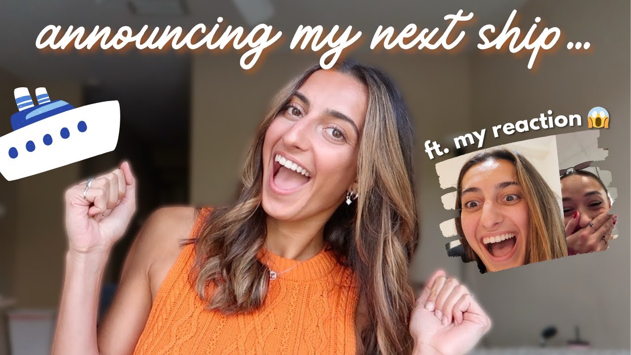 announcing my next ship contract ... + telling my family & friends! 🥳🛳🌎