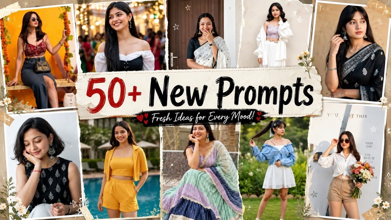 TOP 50+ NEW GOOGLE GEMINI PROMPT FOR GIRL | TRENDING GEMINI AI PHOTO EDITING | AI PHOTO KAISE BANAYE