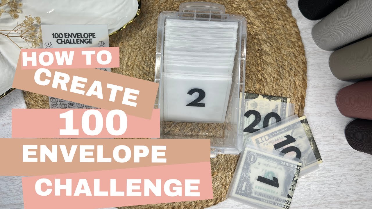 How to Make a 100 Envelope Challenge Savings Box | DIY Mini Matte Vellum Envelopes for Cash Savings