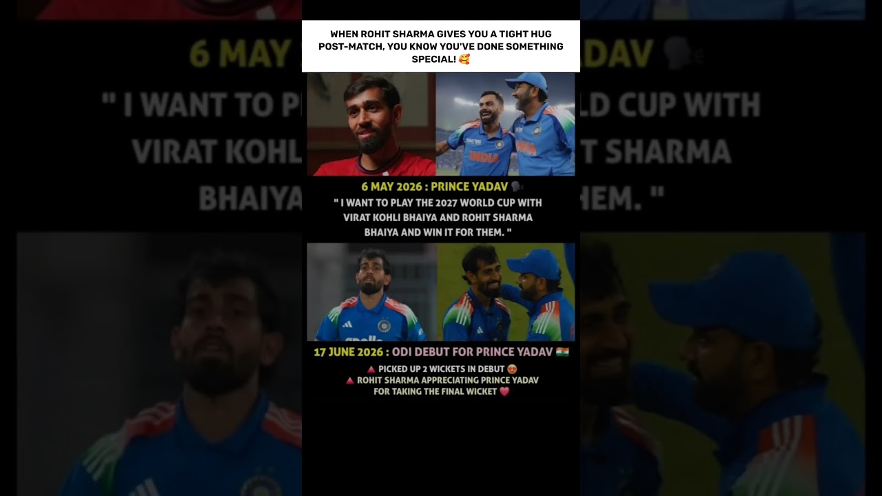 From Viral Statement To Team India Debut!🚀 #shorts #teamindia #princeyadav #rohitsharma #viratkohli