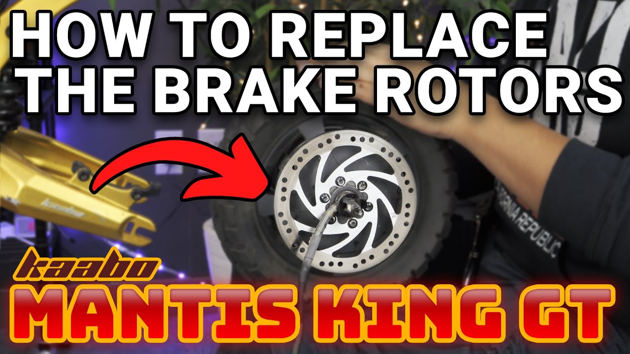 How to replace the brake  rotors on a Mantis King GT?