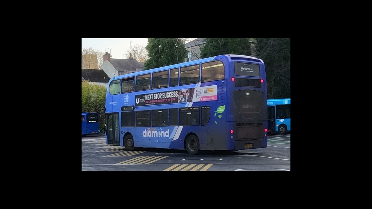 In & around Durham bus Station, with Arriva & Go North East dominating (2025).
