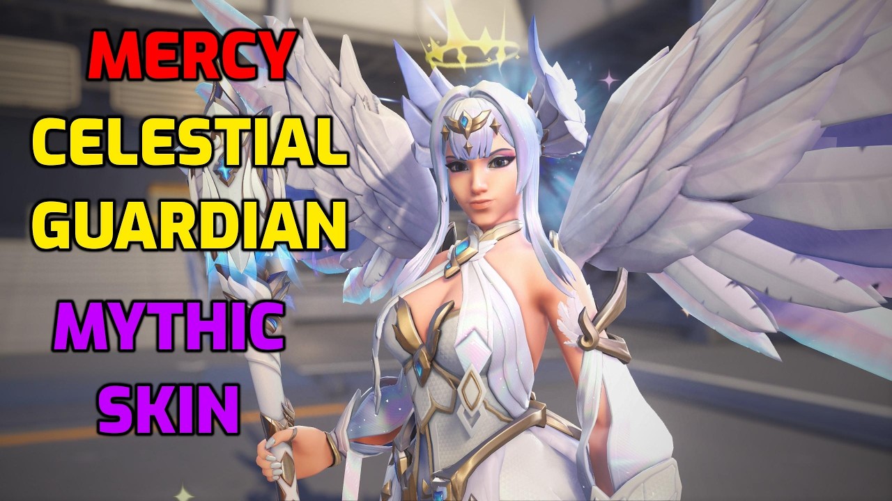 Celestial Guardian Mercy Mythic Skin  (Season 1) Overwatch Mythic Skin.