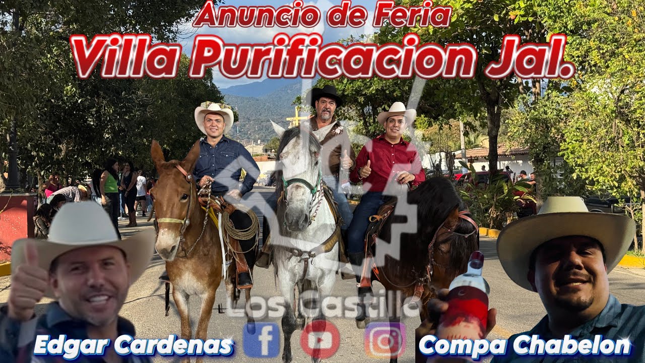 CABALGATA DE ANUNCIO DE FERIA EN VILLA PURIFICACIÓN JAL. // PRIMERA CABALGATA DEL GALLERO