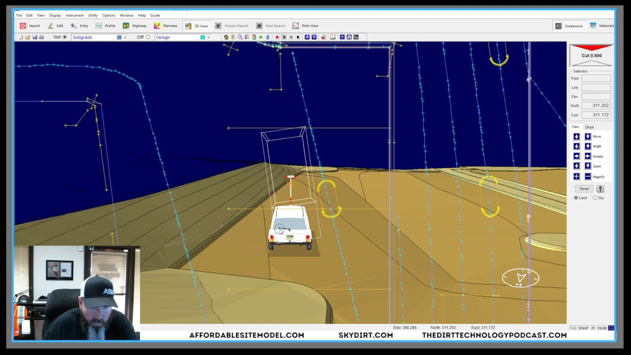 AGTEK4D - QUICK DATA CLEANUP - EARTHWORK TAKEOFF