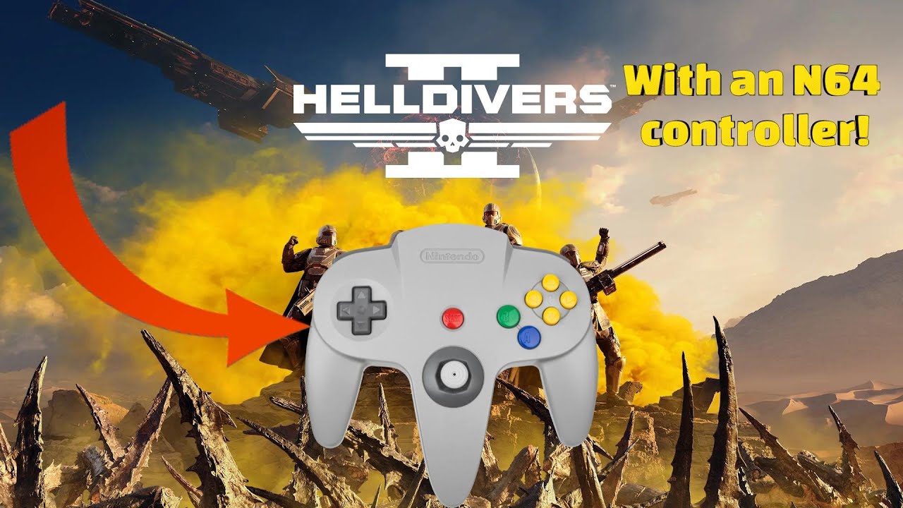 It's Helldivers 2 but with an N64 controller! (as it will annoy Sony) ft. @magnetthatchergaming