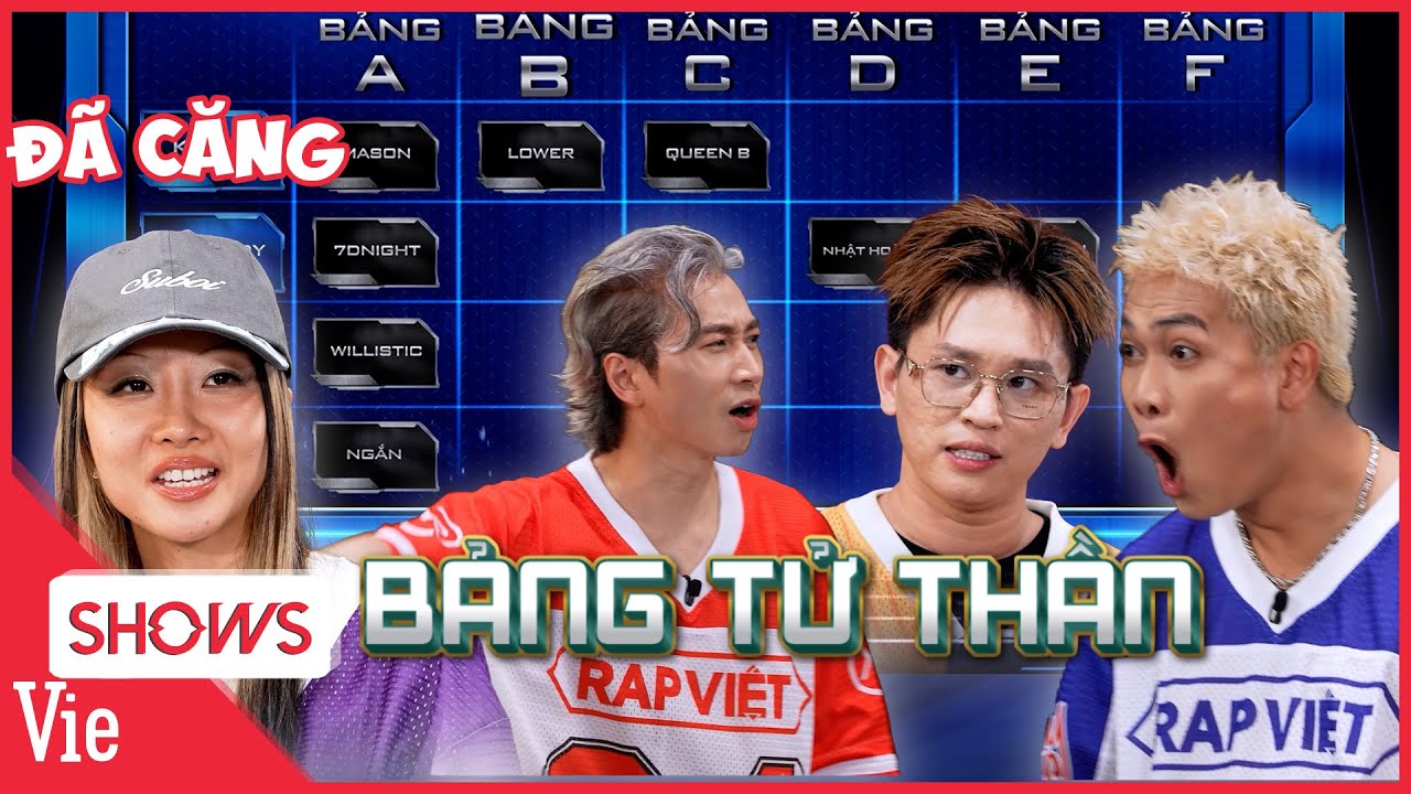 Lộ diện BẢNG TỬ THẦN RAP VIỆT: 7dnight, NGẮN, willistic, Mason Nguyễn | RAP VIỆT 2024