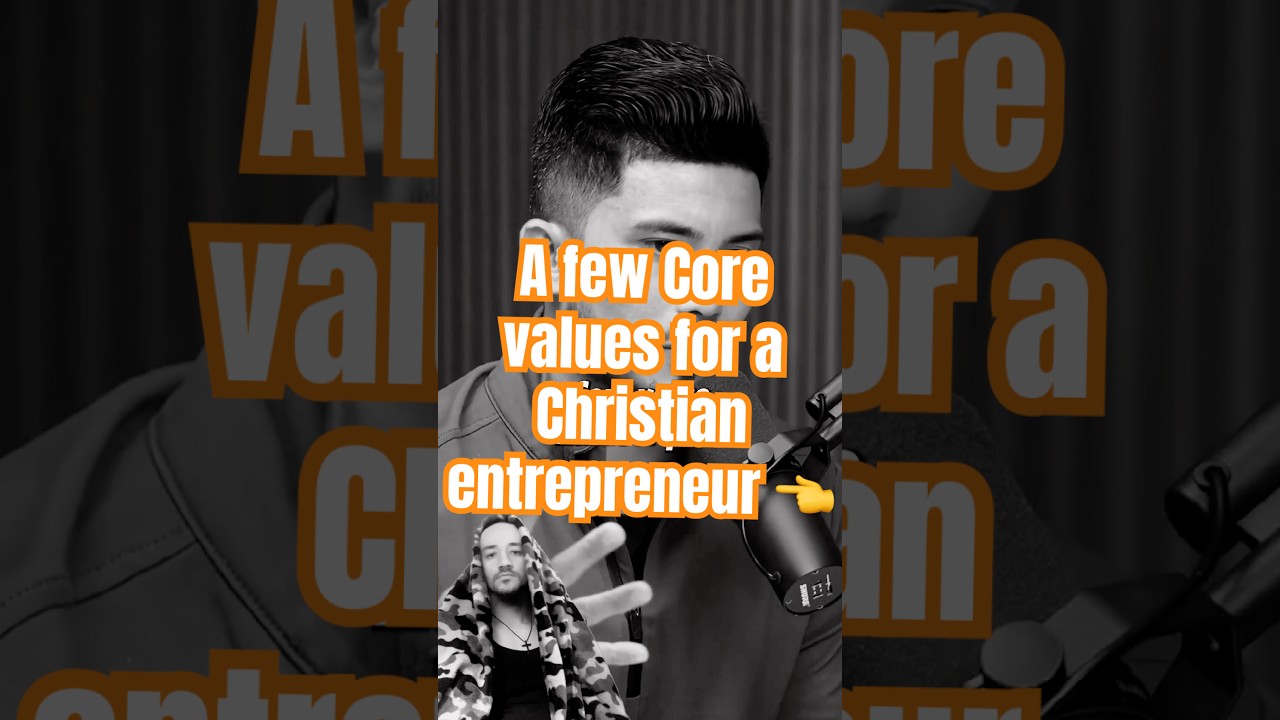 Lead by example. Christian values for entrepreneurship. 