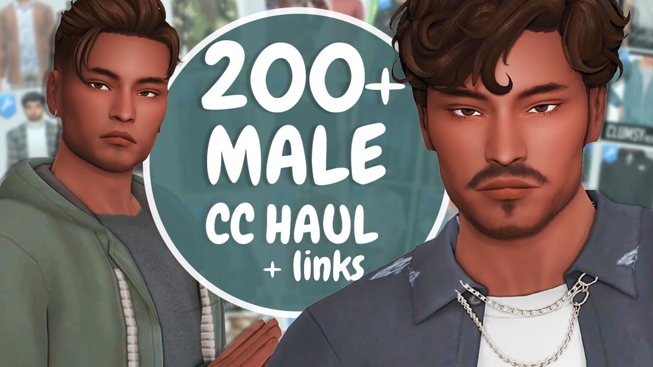 БОЛЕЕ 200 ССЫЛОК НА МУЖСКИЕ ССЫЛКИ | Волосы, борода и одежда | The Sims 4