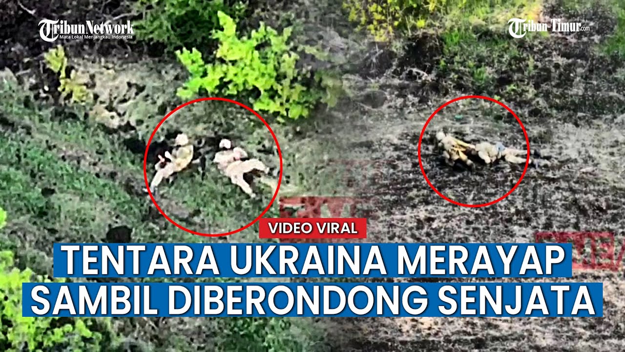 Tiga Prajurit Ukraina Merayap Usai Tertembak hingga Dilempari Bom Rusia