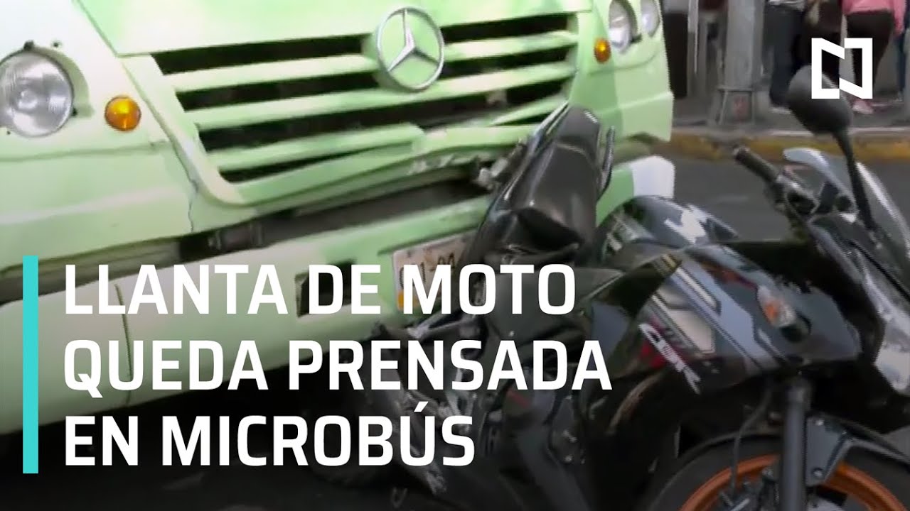 Accidente en la colonia Centro: microb&uacute;s arrolla a motociclista - S&aacute;bados de Foro