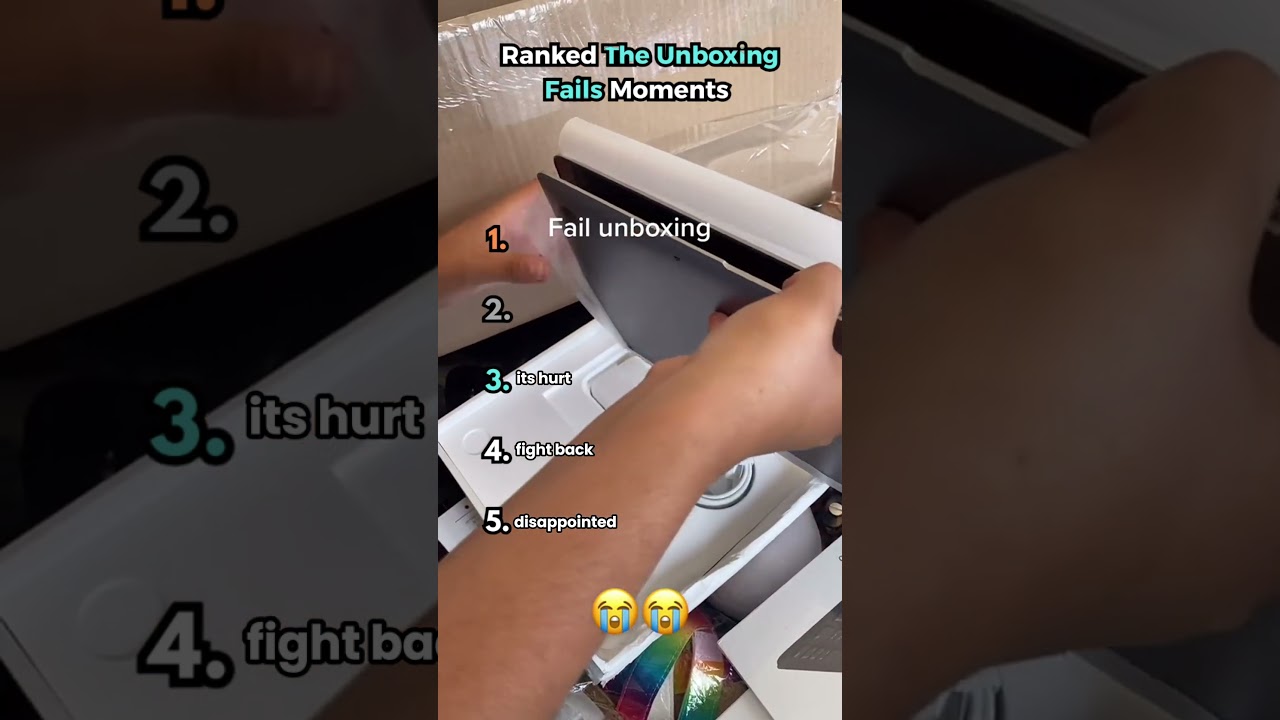 Top 5 Ranked Unboxing Fails Moments | Funny Package Gone Wrong. #ranked #shorts