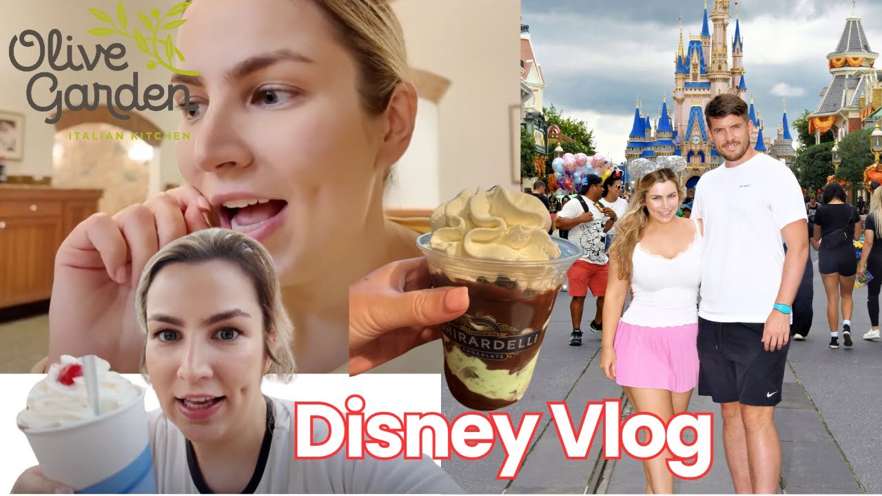 Oliver Garden Dinner & Twistee Treat Ice Cream Last Day at Magic Kingdom Disney World Vlog