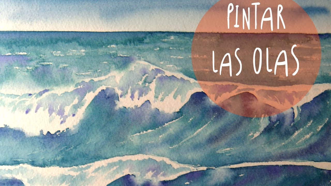 Tutorial Acuarelas: como pintar las olas del mar (super facil) * ART Tv by Fantasvale