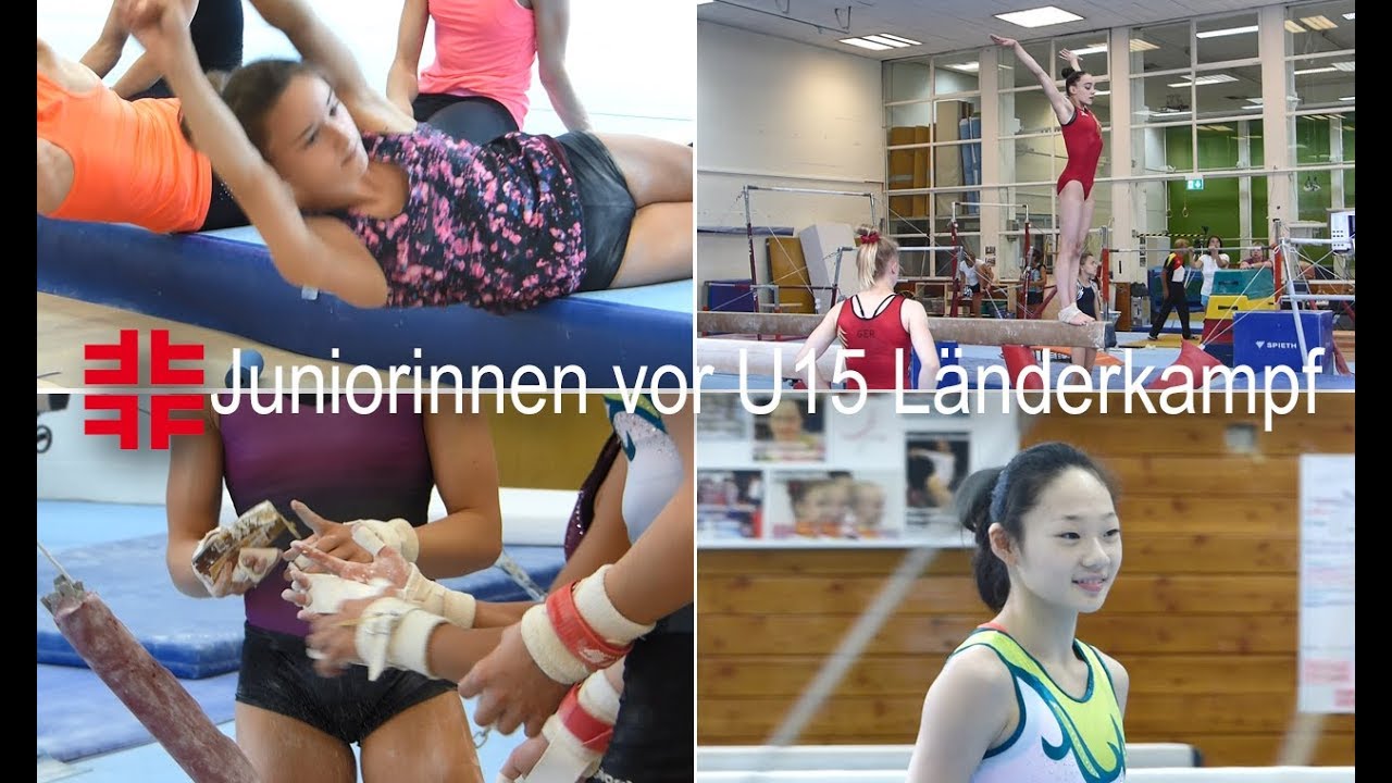 Gerätturn-Juniorinnen vor U15 Länderkampf