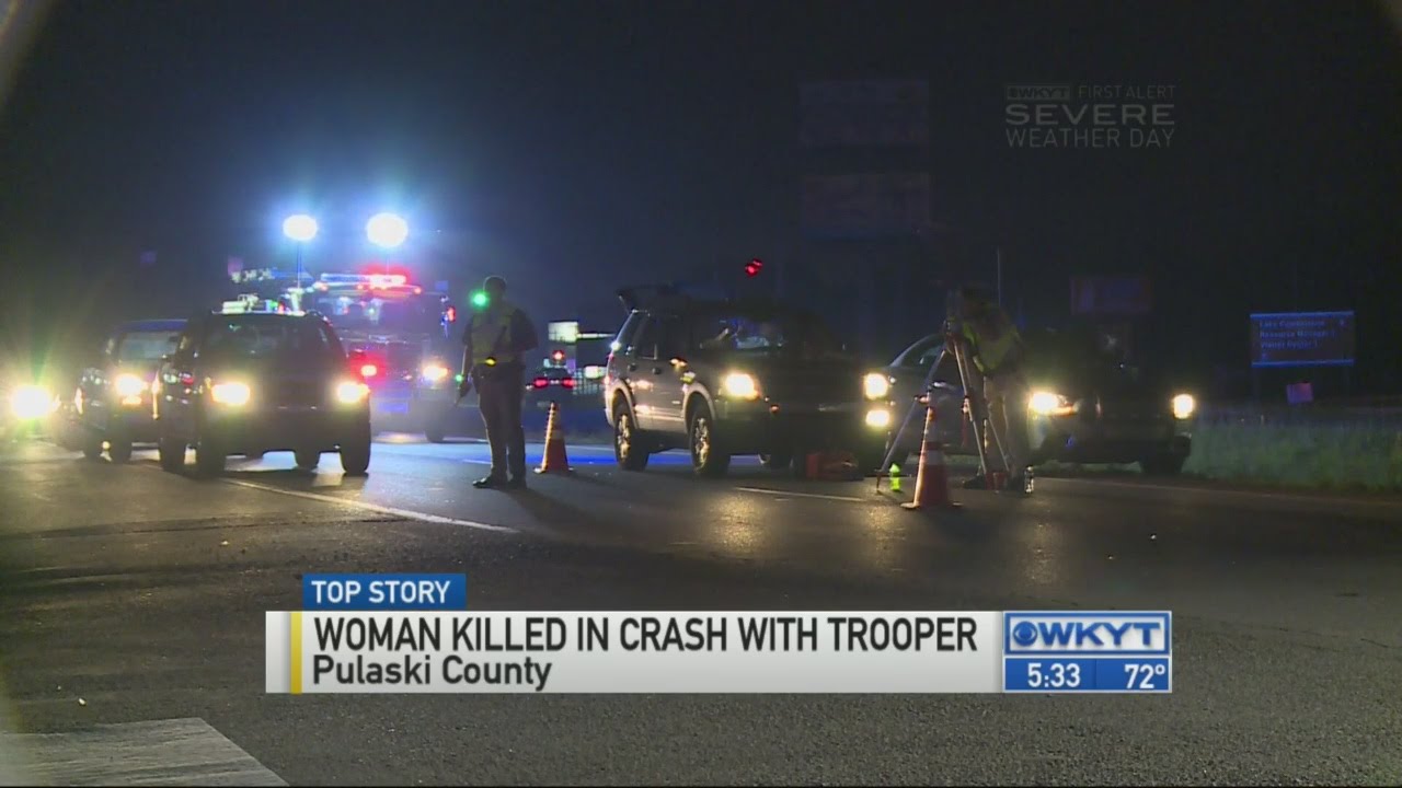 Woman killed, KSP trooper injured after Pulaski County crash