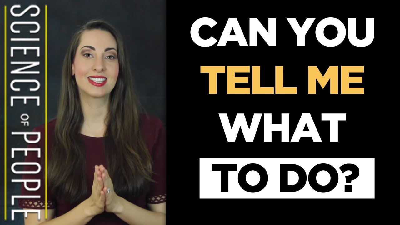 Asking For Advice: Can You Tell Me What to Do?