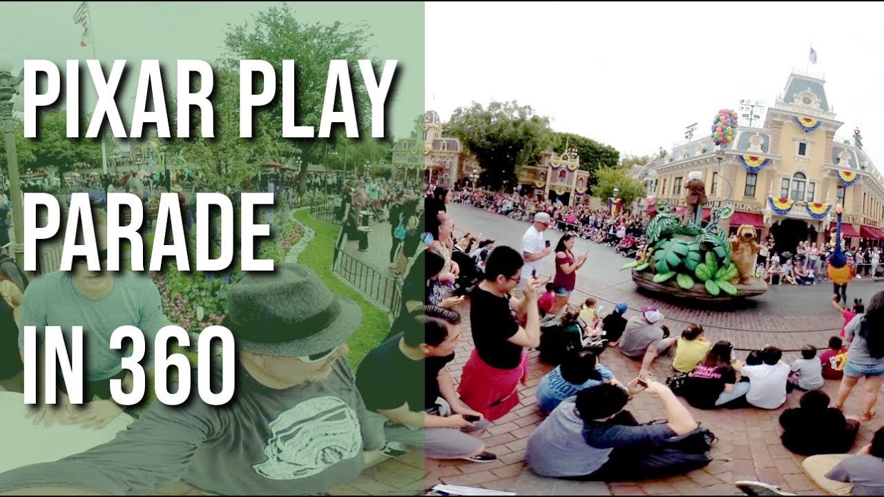 Pixar Play Parade in 360 from Town Square | 05/19/18 pt 6 (4k)