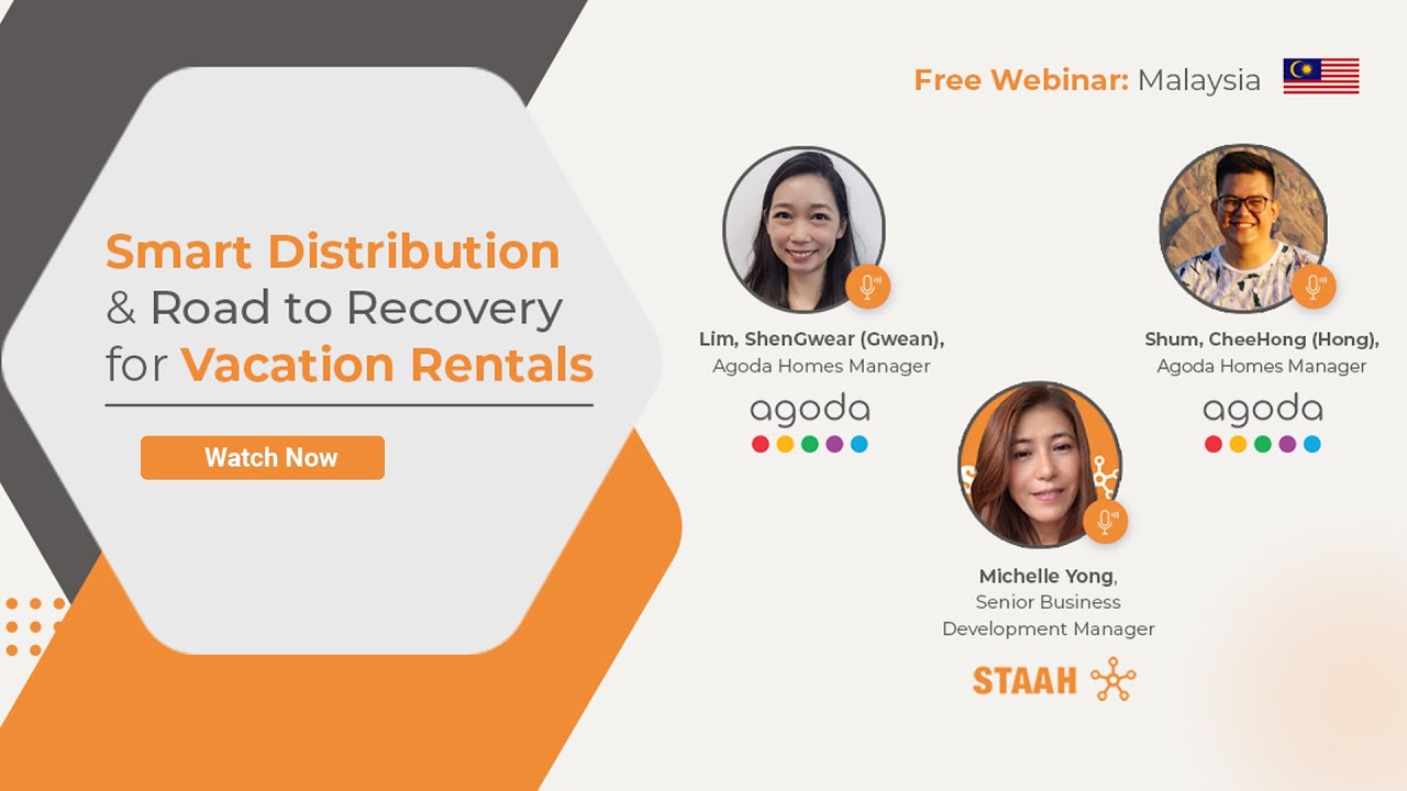 STAAH Webinar Smart Distribution and Road to Recovery for Vacation Rentals  Malaysia