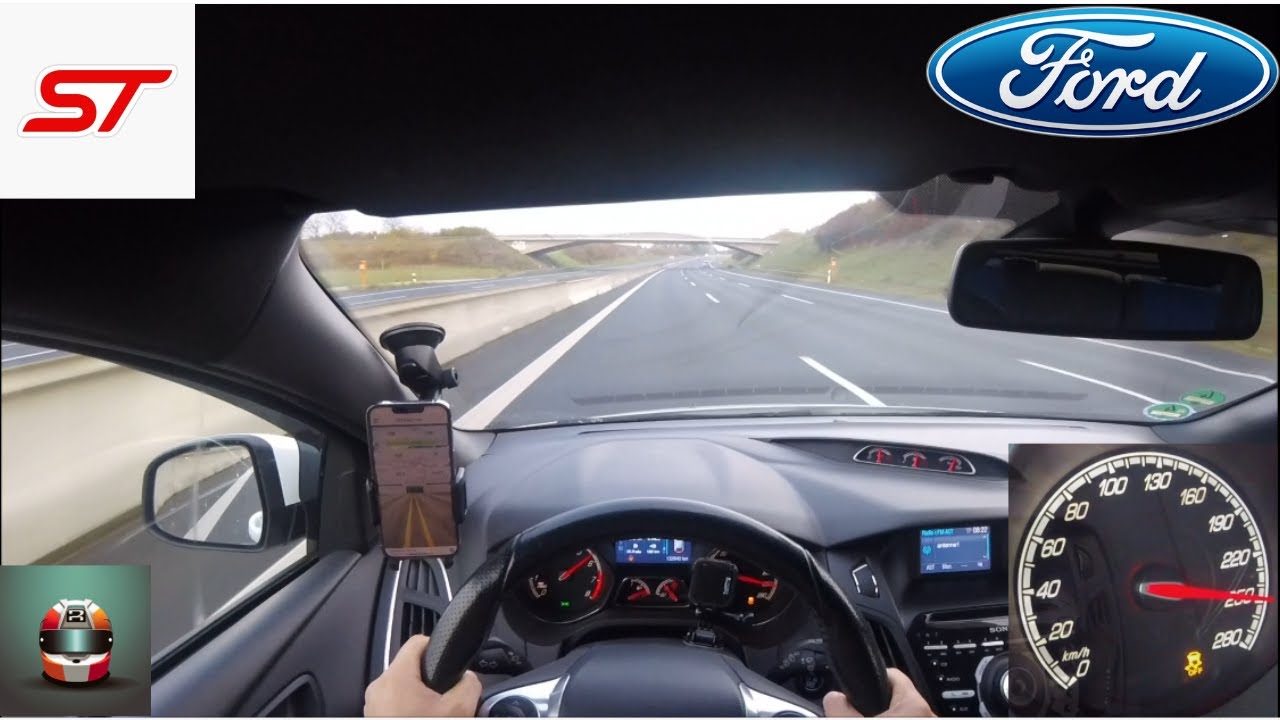Ford Focus ST || 250HP || TOP SPEED on german Autobahn