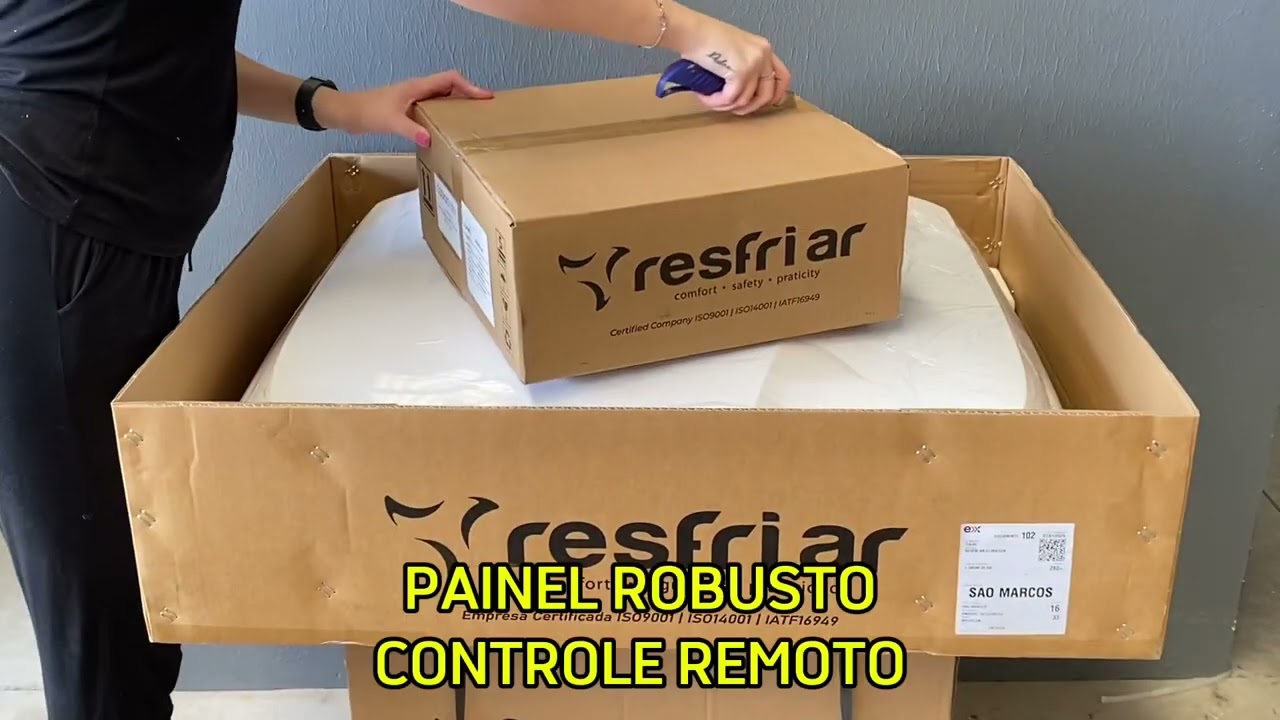 UNBOXING AR CONDICIONADO RESFRIAR S&Eacute;RIE 3 12v e 24v