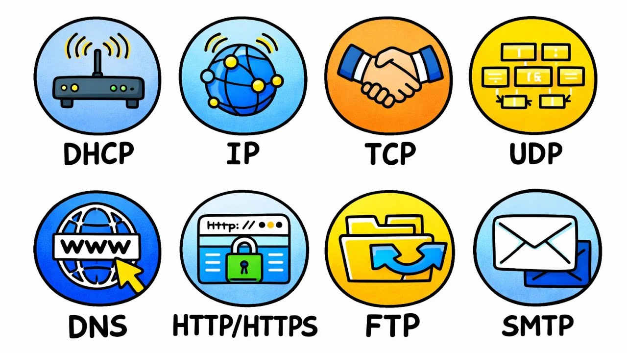 8 Fundamental Network Protocols Explained Simply 