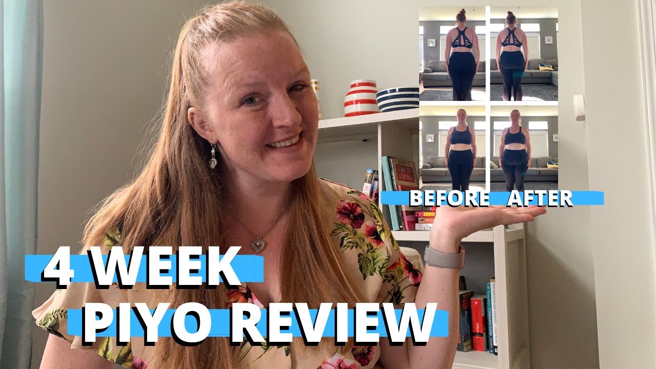 4 WEEK PIYO REVIEW - before and after pictures  - while doing keto and intermittent fasting