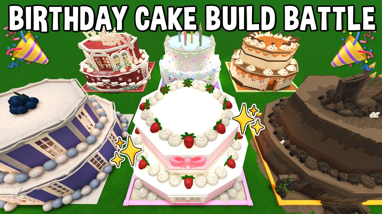 MEGA Birthday Cake Build-Off CHALLENGE!