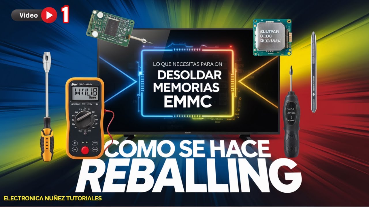 👉 COMO SE GRABAN MEMORIAS EMMC, COMO SE HACE UN REBALLING, COMO SE GRABAN LAS MEMORIAS MMC📌