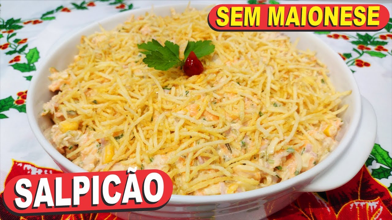 SEM MAOINESE❗😱 SALPICÃO DE FRANGO SUPER CREMOSO, RÁPIDO E FÁCIL DE FAZER!