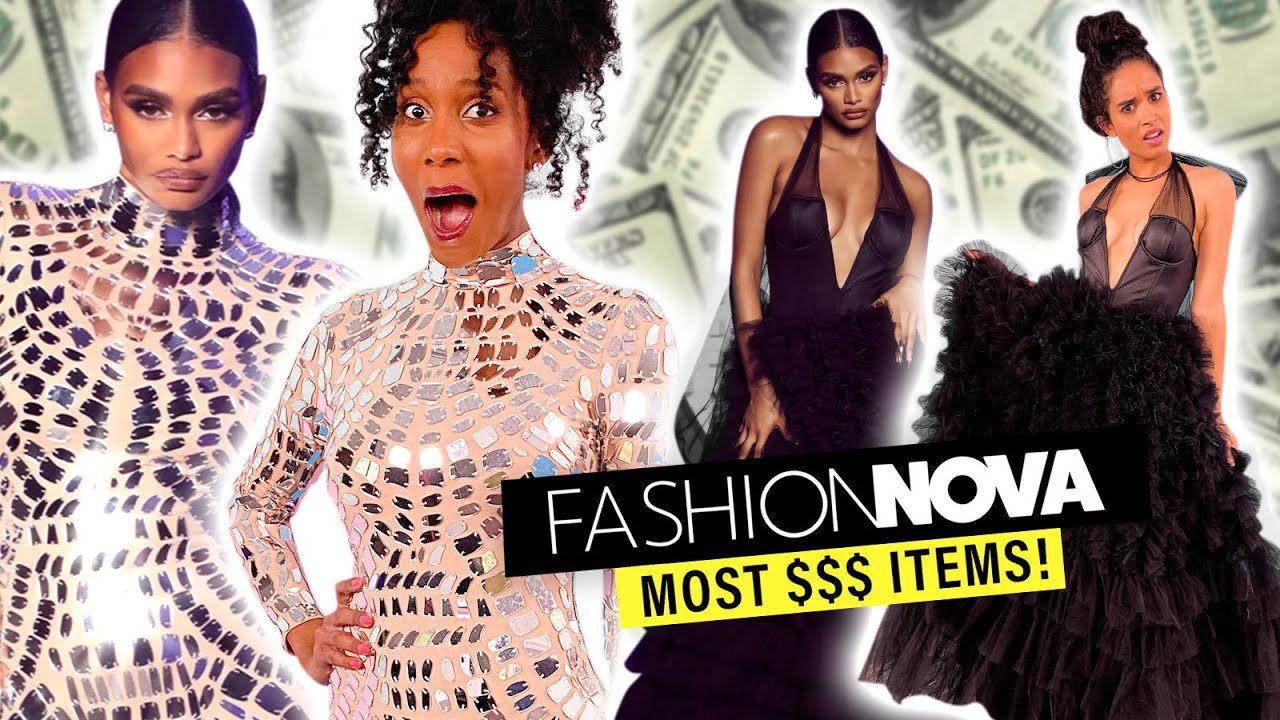 We Try the MOST EXPENSIVE Clothes from Fashion Nova *omg*