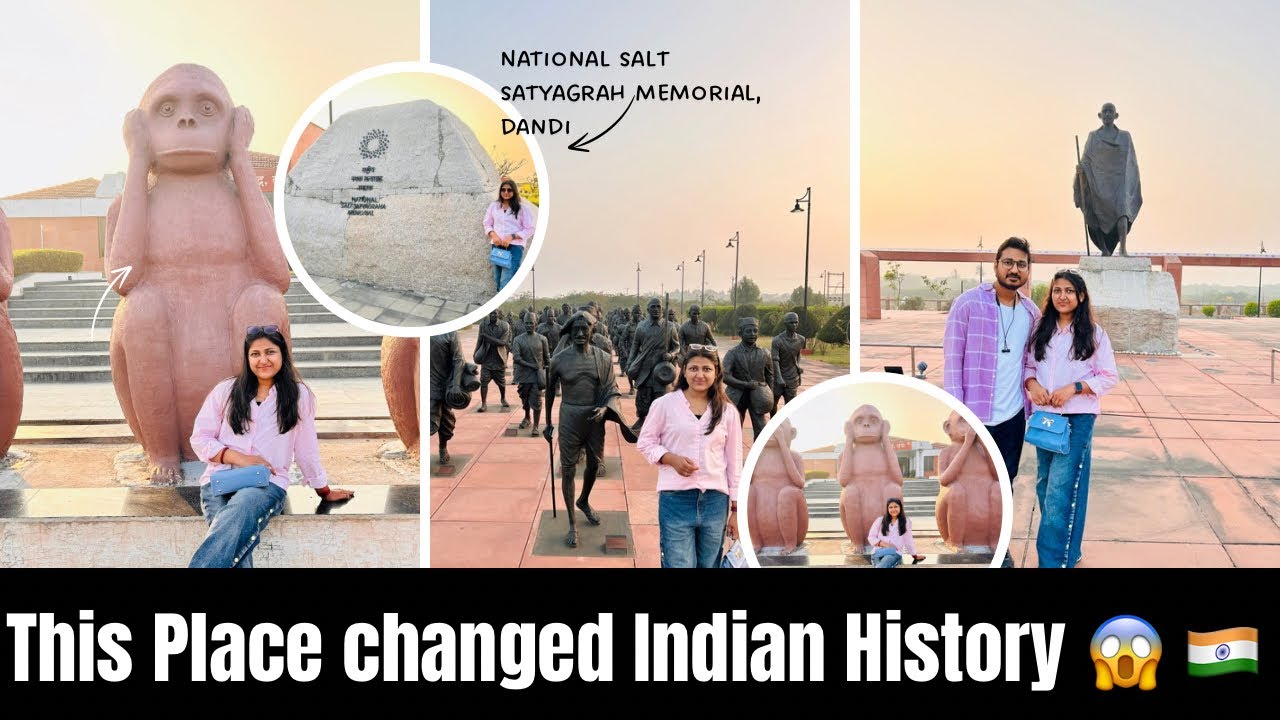 Dandi National Salt Satyagraha Memorial | Gandhi ji ki Dandi Yatra 1930 #Dandi #Navsari #Gujarat 🇮🇳