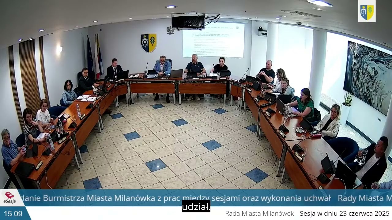 XVI Sesja Rady Miasta Milanówka  23.06.2025r
