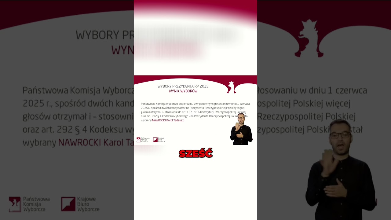 PKW OFICJALNIE: Karol Nawrocki Prezydentem Polski! Wyniki Wybor&oacute;w 2025