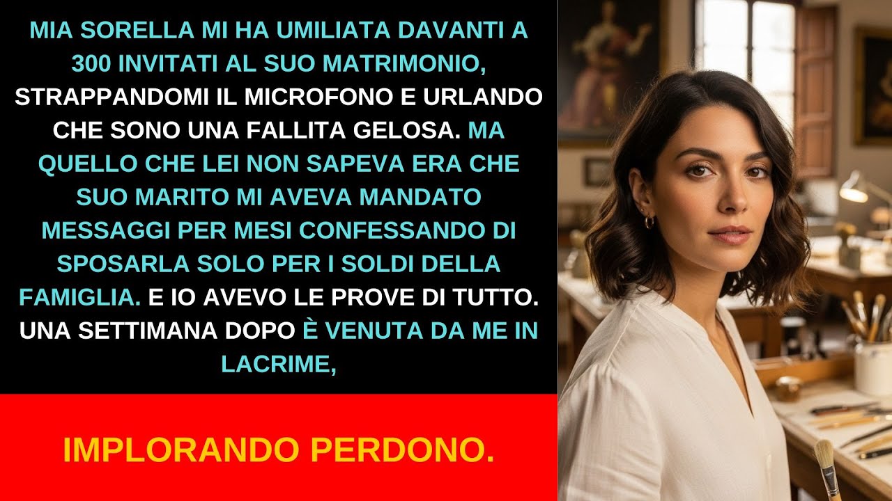 Mia sorella mi umiliò davanti a tutti al suo matrimonio — una settimana dopo, implorò perdono.