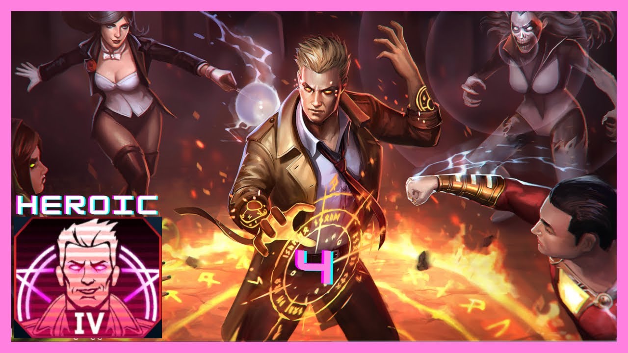 INJUSTICE 2 MOBILE - HEROIC 4 - TASTE OF EVIL - BOSS JOHN CONSTANTINE - Solo Raid