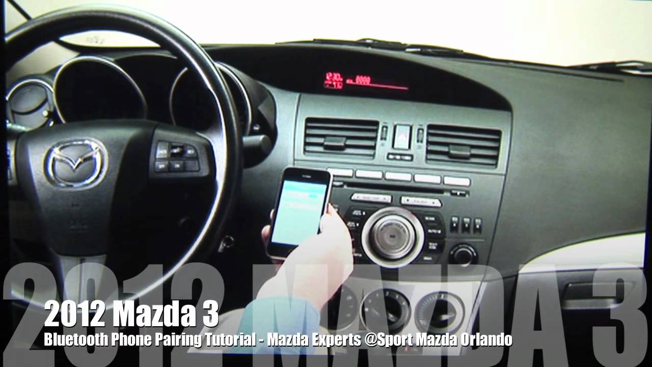 2012 Mazda 3 Bluetooth Setup
