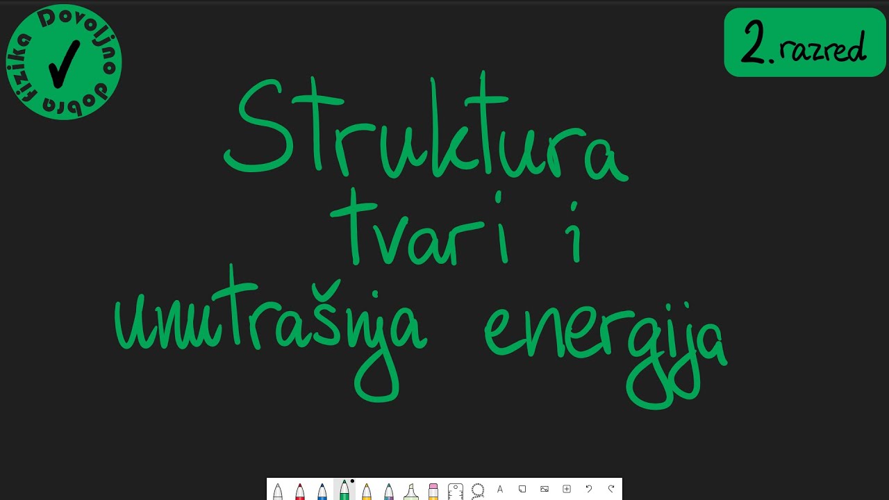 Struktura tvari i unutrašnja energija