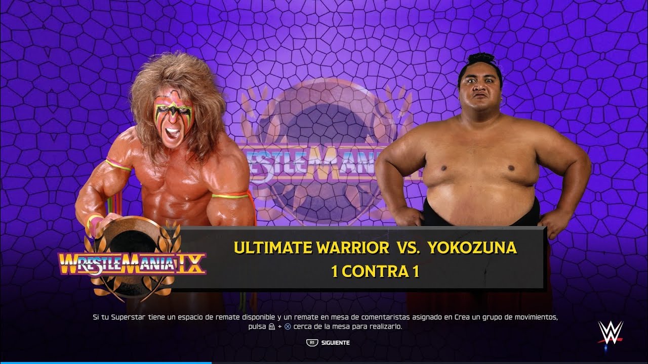 WWE 2K25 Últimate Warrior VS. yokozuna