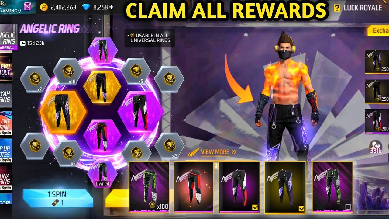 ANGELIC PANTS RETURN FREE FIRE| FREE FIRE NEW EVENT|FF NEW EVENT TODAY|NEW FF EVENT|GARENA FREE FIRE