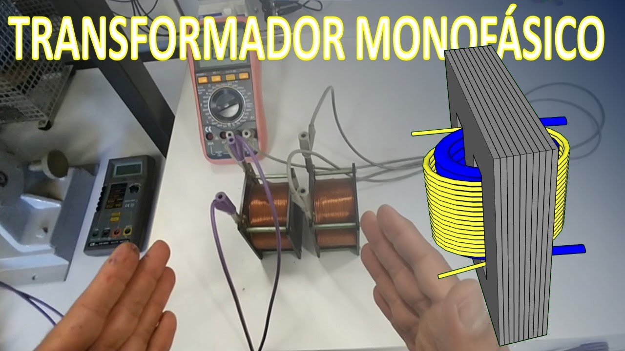 Como Funciona o TRANSFORMADOR MONOFÁSICO? Circuito Elétrico e Princípios!